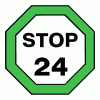 ochranná samolepka STOP 24