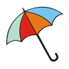 deštník umbrella free clipart
