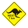 kangaroo next 7km free clipart