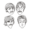 the beatles faces